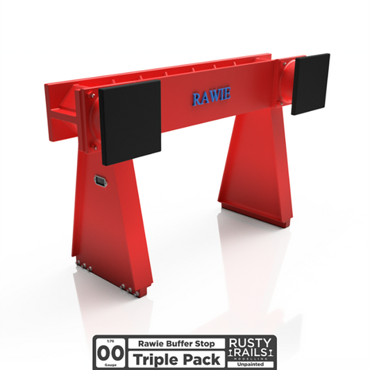 Rusty Rails OO Gauge Rawie Buffer Stops 3 Pack