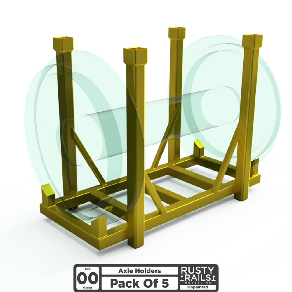 Rusty Rails OO Gauge Axle Stands 5 Pack
