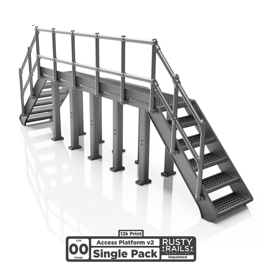 Small Platform Rails Rusty Rails OO Gauge access Platform V2 – Key Publishing Ltd