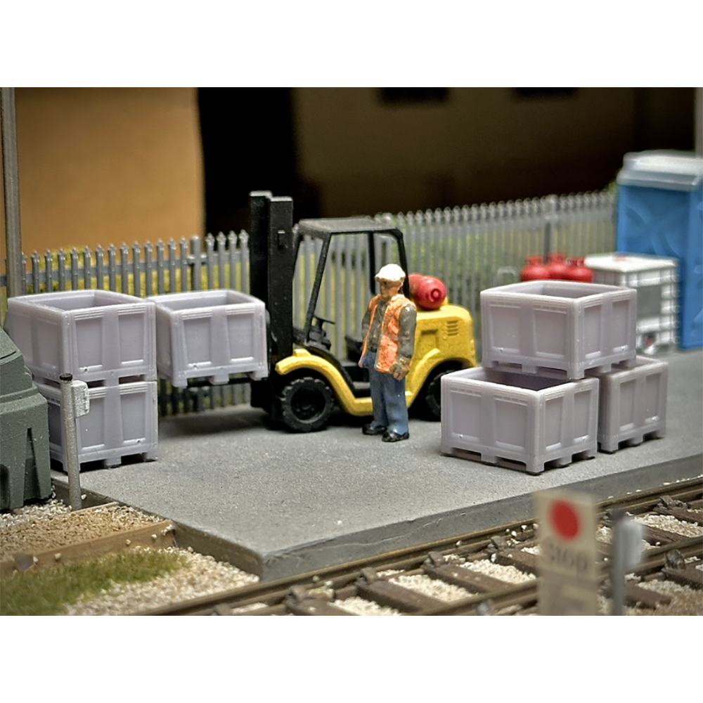 Rusty Rails OO Gauge Pallet Boxes 6 pack