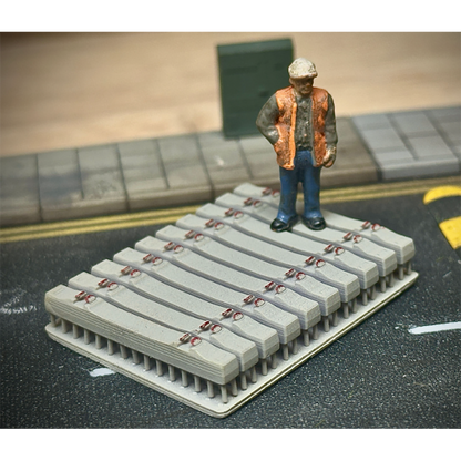 Rusty Rails OO Gauge Concrete Sleepers 20 pack