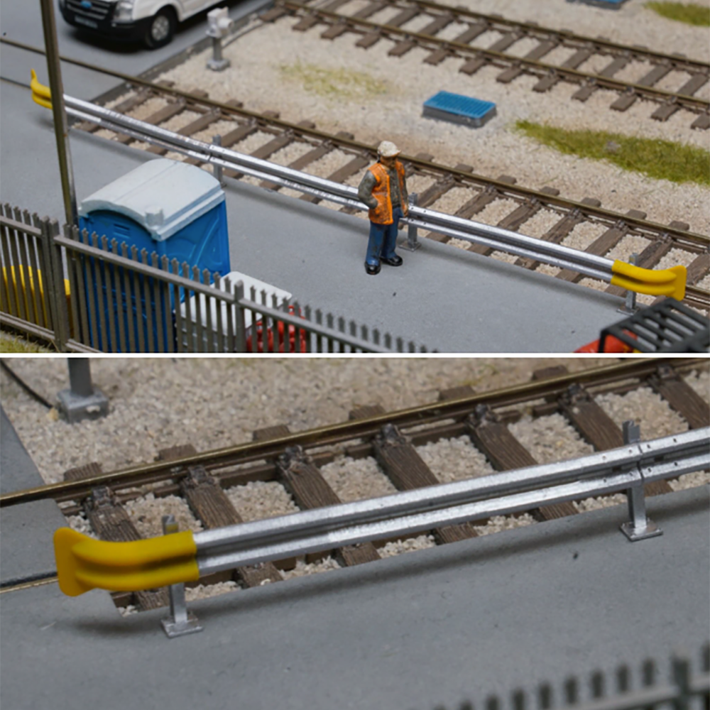 Rusty Rails OO Gauge Crash Barriers