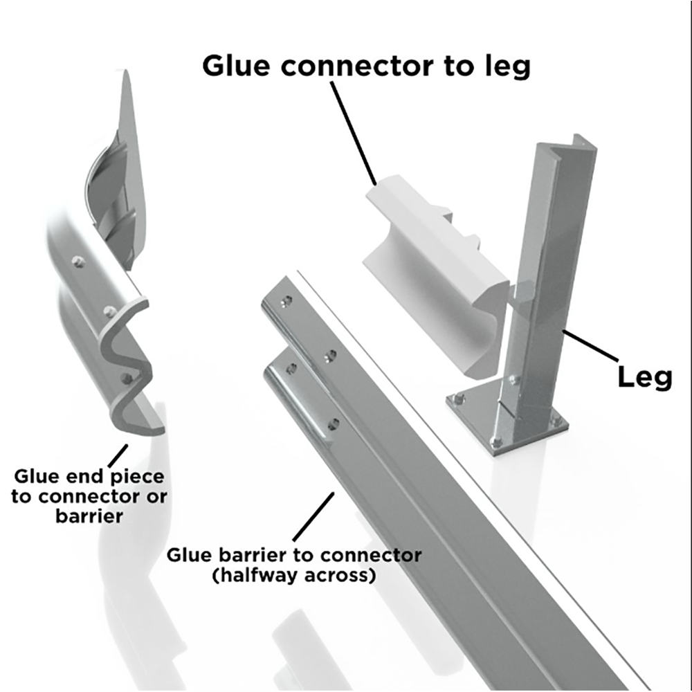 Rusty Rails OO Gauge Crash Barriers