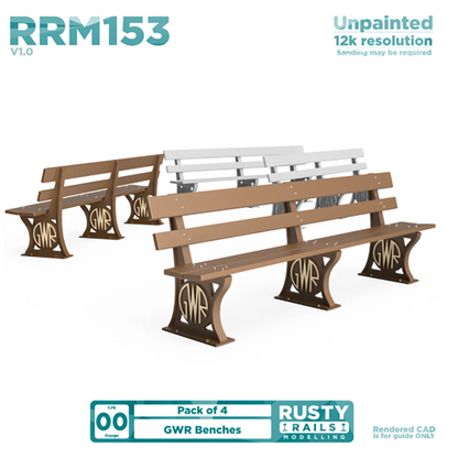 Rusty Rails OO Gauge GWR Bench