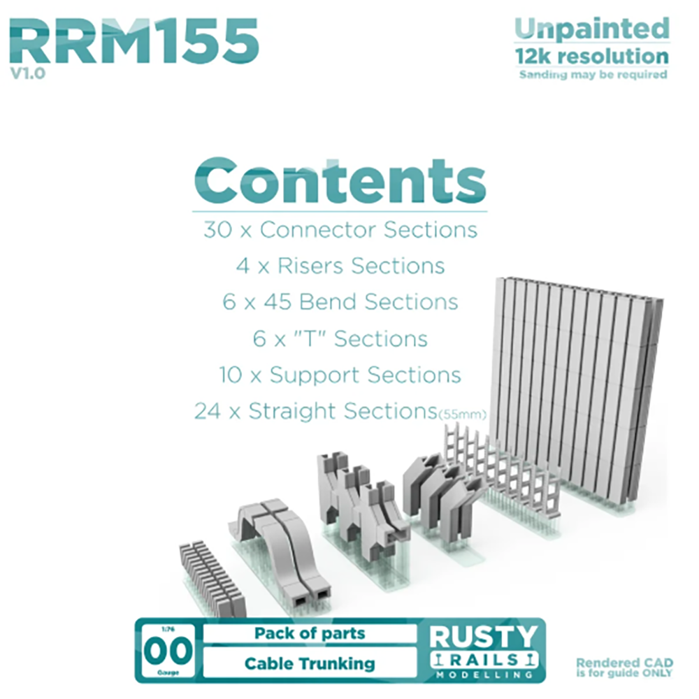 Rusty Rails OO Gauge Cable Trunking