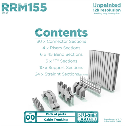 Rusty Rails OO Gauge Cable Trunking