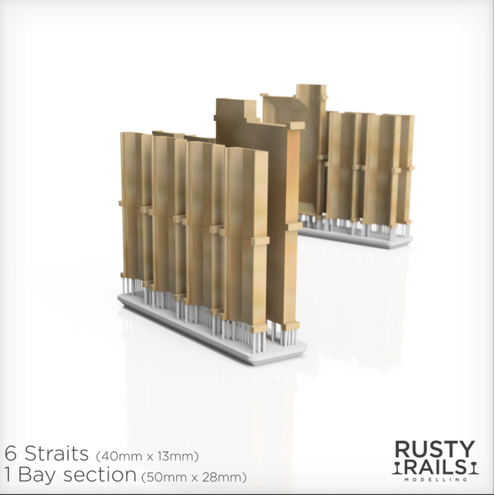 Rusty Rails OO Gauge Walkway Troughs