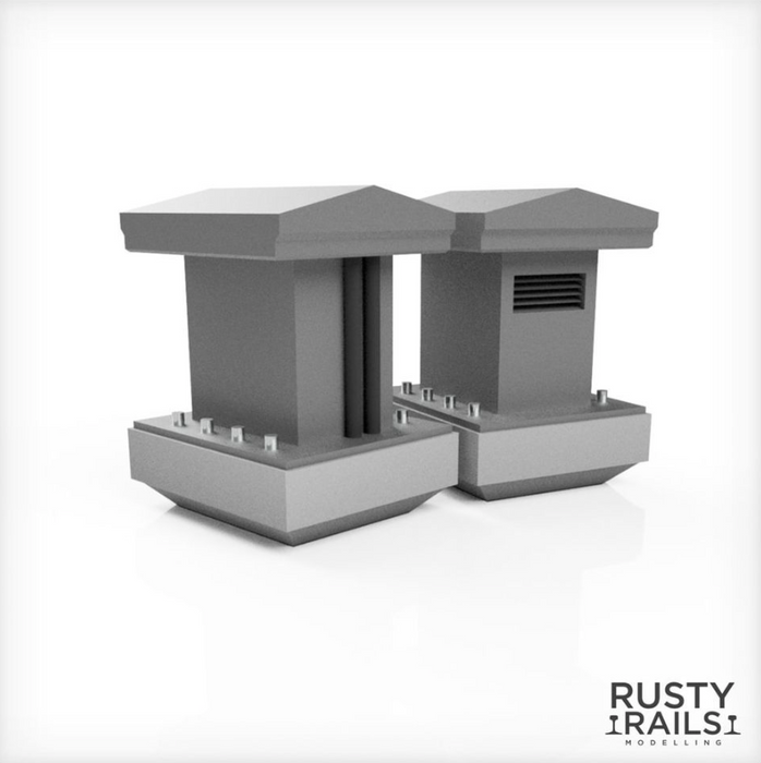 Rusty Rails OO Gauge Point Heaters 6 pack