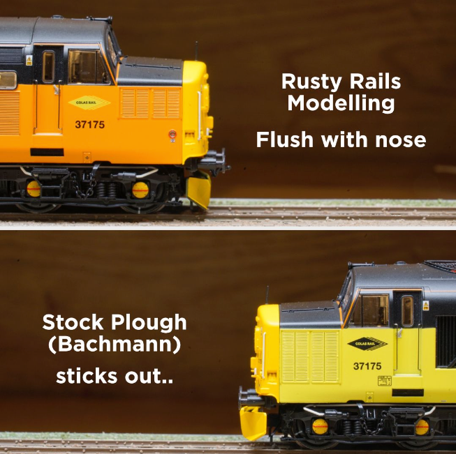 Rusty Rails OO Gauge Class 37 Ploughs V2 2 pack