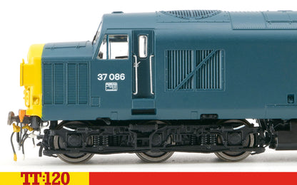 Hornby TT:120 Class 37 37086 BR blue