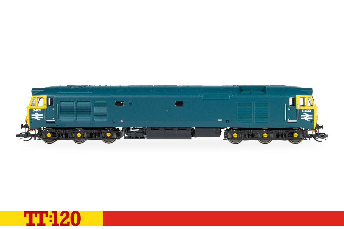 Hornby TT:120 Class 50 D403 BR blue