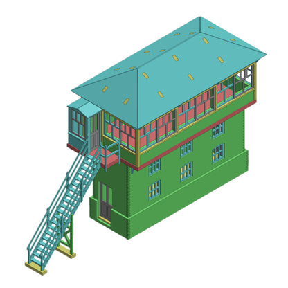 PJM Models OO gauge Yarnton Signalbox kit