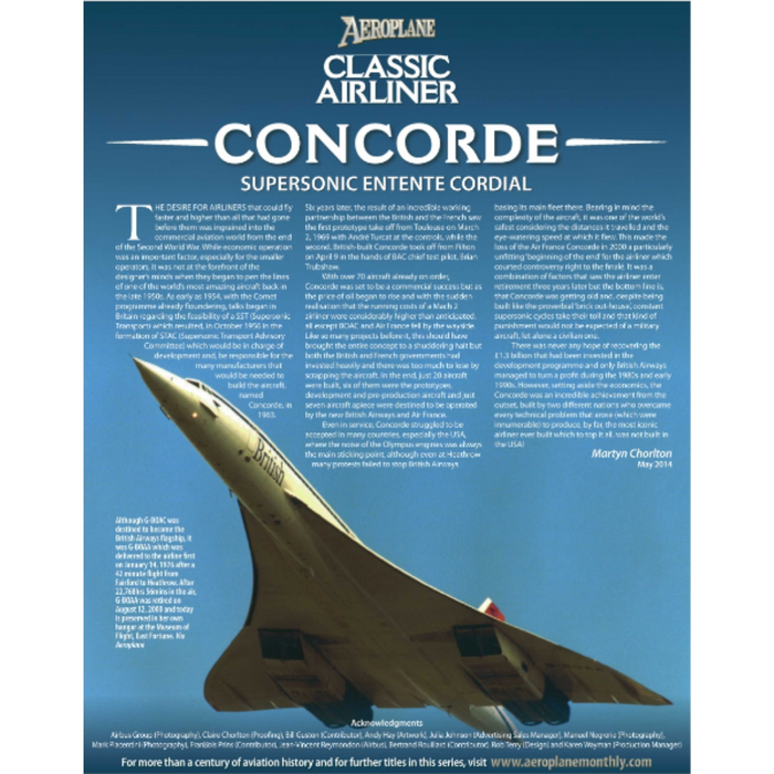 Classic Airliner Concorde