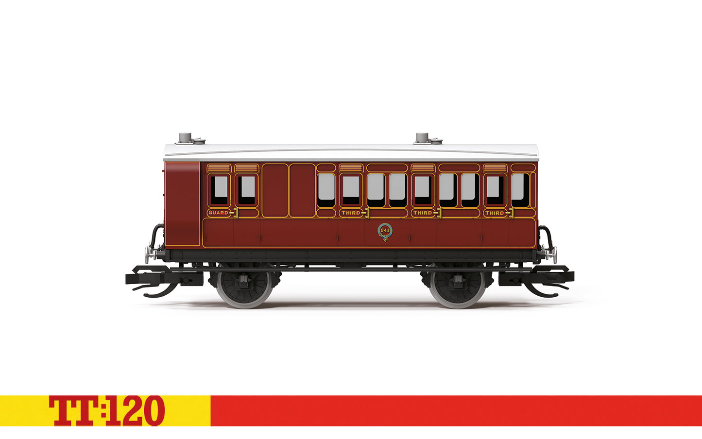 LB&SCR 4 Wheel Coach 3rd Class Brake
