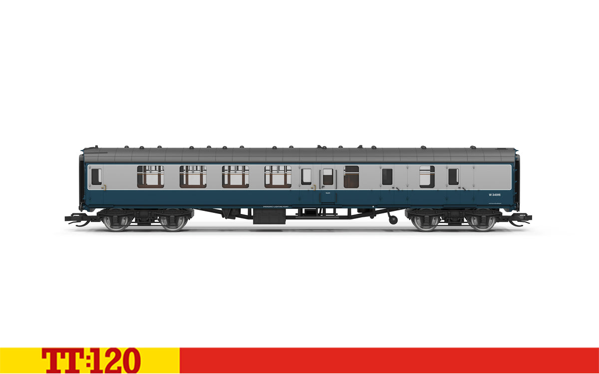 Hornby TT:120 BR Mk 1 Brake Standard Corridor W34916