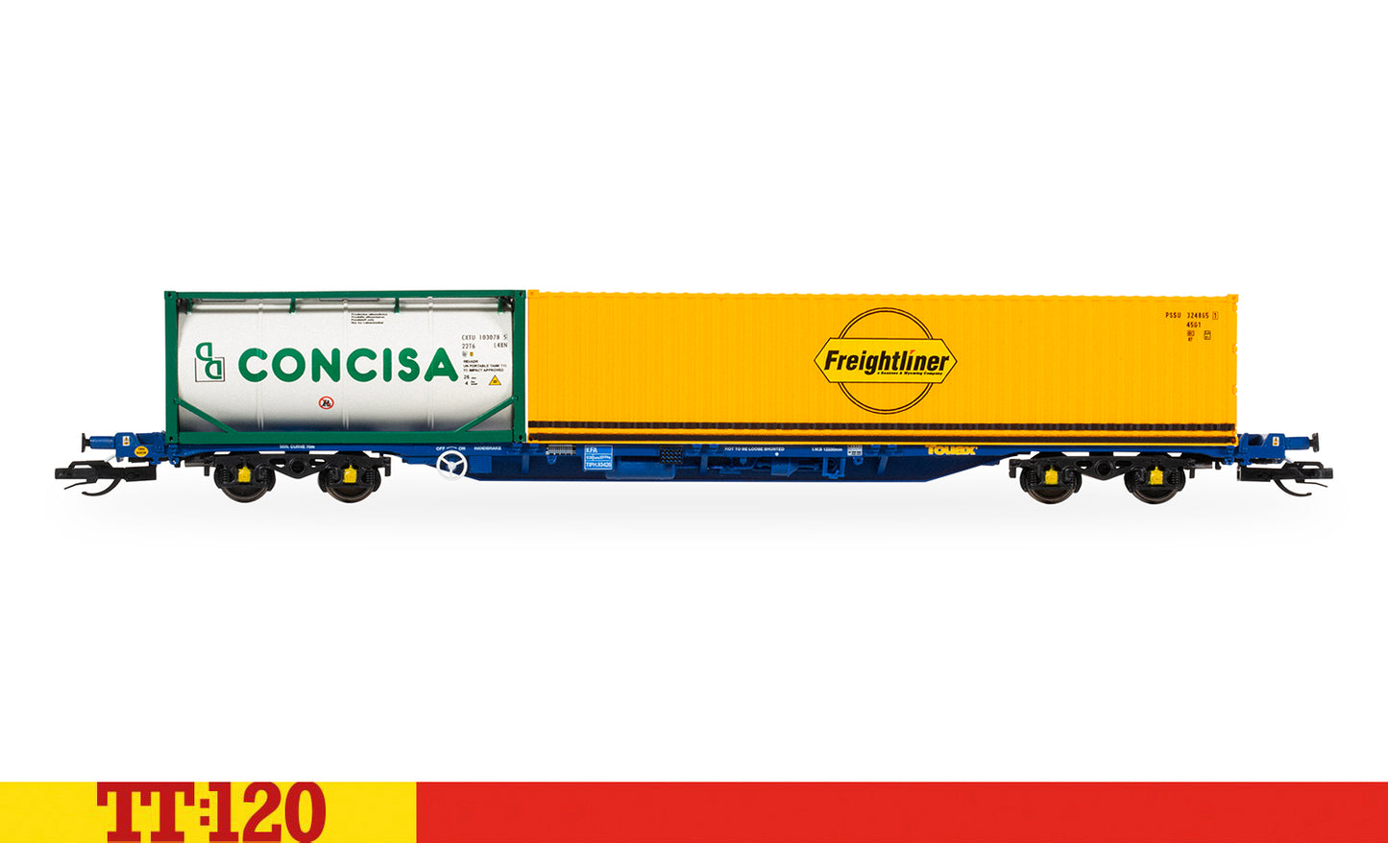 Touax KFA Container Wagon with 1x20 & 1x40 Containers