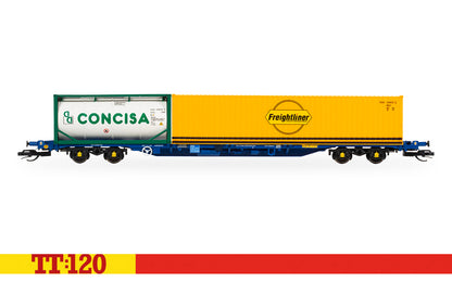 Touax KFA Container Wagon with 1x20 & 1x40 Containers