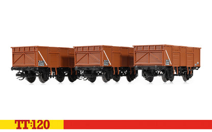 Hornby TT:120 BR 21ton mineral wagon triple pack