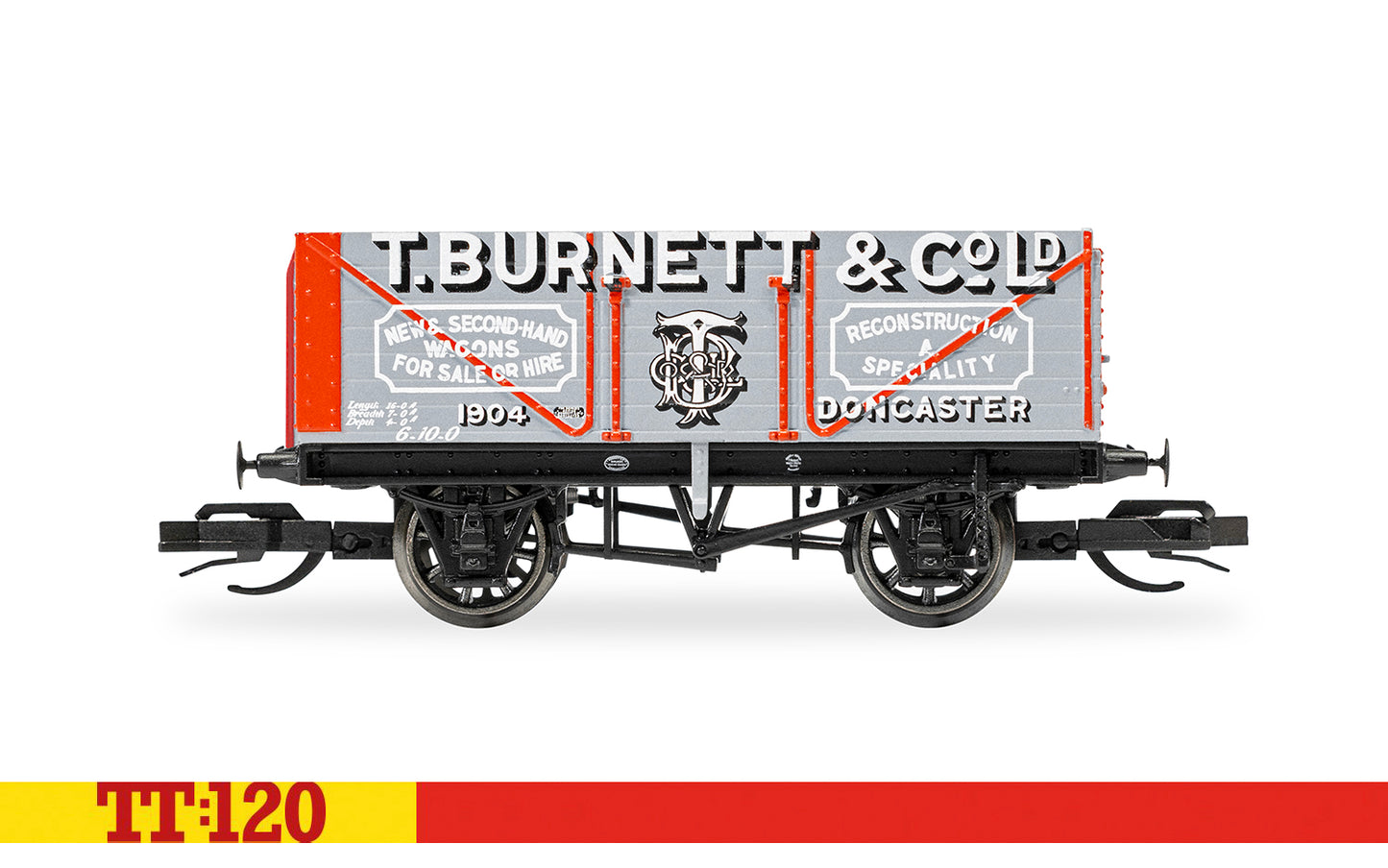 Hornby TT:120 T Burnett 7 plank wagon