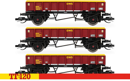 Hornby TT:120 MHA Coalfish ballast wagon EWS triple pack